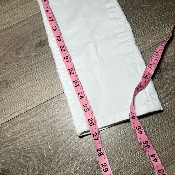 Ann Taylor LOFT White Denim Jeans Skinny Crop Size 27/4 - Picture 8 of 8